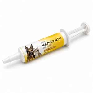 Gel nutritionnel aromatisé naturel pour animaux de compagnie, supplément quotidien multi-vitamines en pâte pour chiens et chats, oméga-3, <span class=keywords><strong>taurine</strong></span>, vitamine B12, seringue 30 ml - Product Image 1