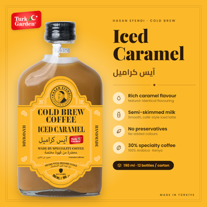 Iced Caramel Latte Ready to Drink Coffee 190ml <b>Glass</b> <b>Bottle</b> Arabica Cold Brew Bottled Iced Coffee <b>Milk</b> 12 <b>Bottles</b> Carton - Product Image 1