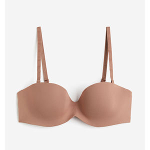 Soutien-gorge d'été à bretelles réglables couleur beige foncé Fitness Yoga Workout Confortable Respirant Sports Bra For Ladies - Product Image 1