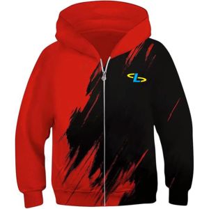 เสื้อฮู้ดผู้ชายทรงบ็อกซี่แนกแอซิดมีฮู้ด400GSM พิมพ์ลาย DTG และมีฮู้ดพลอยเทียมปรับแต่งได้ - Product Image 1