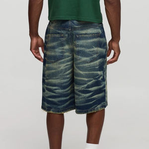 Shorts pour hommes à fermeture éclair et bouton, coupe classique, prix de gros, matière ajustable en coton mélangé / Vêtements décontractés, tissage durable - Product Image 5