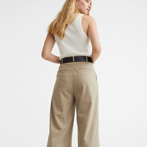 Pantalon de jogging en molleton de coton respirant nouveau style personnalisé vente en gros de pantalons de survêtement de sport pour filles Design frontal plat - Product Image 4