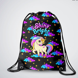 Sac de sport léger et imperméable avec cordon de serrage, logo personnalisé, en polyester, idéal pour la promotion, les voyages, l'école et le fitness - Product Image 1