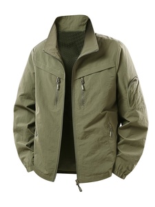 Custom Style <b>Men's</b> <b>Rain</b> Jackets Waterproof Windbreaker Casual <b>Coat</b> Zipper Closure Mountain Hiking Outerwear with Front Pocket - Product Image 1