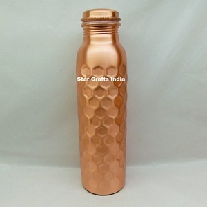 แท็บเล็ต ayurveda ประโยชน์ชุดขวดน้ำทองแดงโบราณขวดน้ำทองแดง1อัน (1L) - Product Image 4