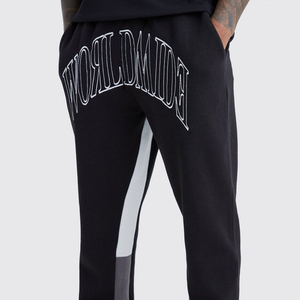 Pantalon de sport taille haute pour hommes avec poche latérale pantalon de survêtement droit décontracté et piste pour hommes - Product Image 3