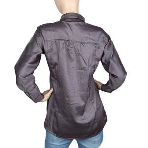 เสื้อเชิ้ตลำลองแขนยาวผู้หญิง - สีเทา - Product Image 4
