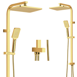 Colonne de <span class=keywords><strong>douche</strong></span> complète pour projets de rénovation hôtelière, avec <span class=keywords><strong>pommeau</strong></span> de <span class=keywords><strong>douche</strong></span> pluie, sans robinetterie, prix usine ODM - Product Image 4