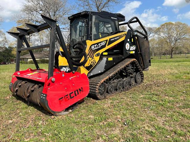 Free Shipping ASV RT135 132HP Turbo Diesel Compact Track Loader With Forest Mulcher 50 GPM High-Flow Hydraulics Forestry Machine