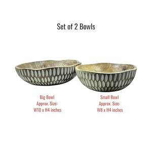 Plat de service en bois doré, bol, restaurant, hôtel, dîner, fruits, collation, dessert, assiette, 2 pièces - Product Image 3