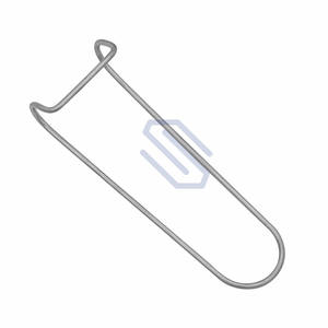 Instrument chirurgical en acier inoxydable à une extrémité avec pince en plastique pour écarteur de joue des lèvres alimenté par des machines - Product Image 1