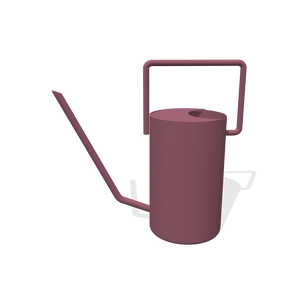 Lata de agua redonda de hierro, revestimiento en polvo de Color gris mate, regaderas elegantes para césped de vivero, arbustos de Metal para herramientas de jardín, jardineras - Product Image 3