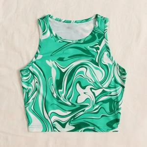 Women's <b>Summer</b> Streetwear Halter Tank <b>Top</b> Casual Jersey Vest <b>Sleeveless</b> T Shirt Design Sexy Solid Crop <b>Top</b> Navel Exposure - Product Image 1