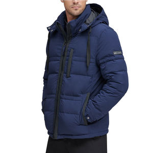Veste polaire décontractée pour homme grande taille, col montant, coupe-vent et respirante en polyester/coton, collection hiver 2026 – Vente en gros personnalisée - Product Image 4
