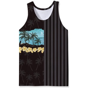 Vêtements de plage personnalisés les plus vendus débardeurs pour hommes impression personnalisée respirant séchage rapide débardeurs de haute qualité - Product Image 2