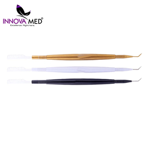 Superventas, recién llegado, Juego de 3 piezas, herramientas de elevación de pestañas de acero inoxidable personalizadas, Impresión de logotipo de alta calidad puntiaguda para - Product Image 4