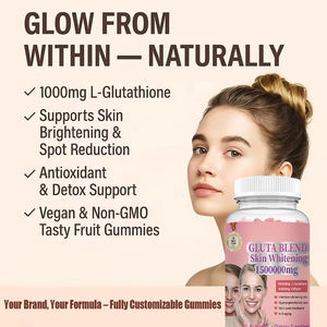 Gomitas Blanqueadoras de Piel con Mezcla de Glutatión y Antioxidantes, Suplemento de Belleza al por Mayor con L-glutatión para Aclarar la Piel - Product Image 4