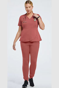 Ensemble d'uniformes de gommage en coton Polyester pour femmes | Ensembles d'uniformes de gommage pour personnel d'infirmière | Logo personnalisé - Product Image 2