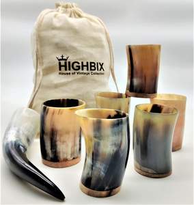 Tazas de Cuerno de Búfalo Natural para Beber, Estilo Vikingo, Hechas a Mano, Duraderas, Estilo Ángel, para Café, Té, Agua, Regalo de Boda - Product Image 2