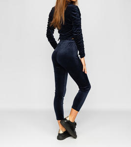 Conjunto Deportivo de Dos Piezas para Mujer, con Cremallera Larga, Casual, Sólido, con Logotipo Personalizado de Alta Calidad Profesional - Product Image 6