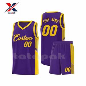 L'uniforme respirable fait sur commande de basket-ball place le nouvel habillement matériel d'équipe de tissu de sublimation pour la vente en gros! - Product Image 5