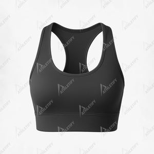 Sujetador deportivo Racerback para mujer para correr Yoga Gimnasio Alto soporte Transpirable Cómodo Cobertura completa Ropa deportiva que absorbe la humedad. - Product Image 3