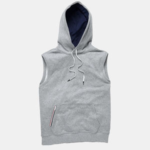 Camiseta sin Mangas con Capucha y Logotipo Personalizado de Alta Calidad para Hombre, 180 g/m², Tejido de Punto, Ropa Deportiva para Gimnasio con Diseño Transpirable - Product Image 1