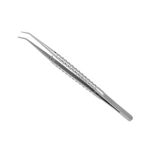 Pinzas Microquirúrgicas Profesionales con Punta Angulada F-LINE, Empuñadura Ergonómica Acanalada, Pinzas para Sujetar Tejidos, Instrumentos Quirúrgicos Hechos en Pakistán - Product Image 2