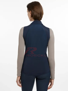 Vente en gros de veste d'équitation pour femme ultra légère tissu extensible respirant régulation thermique coupe élégante entraînement équestre - Product Image 3