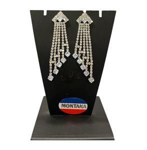 Elegantes pendientes AD chapados en oro y plata para niñas y mujeres, joyas de piedra de diseñador a precio mayorista - Product Image 1