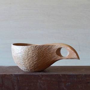 DECORATIVE Natural Wood Tea <b>Cup</b> Wooden for Wine Coffee Water Hot Cold Drinks Drinking Mug, Japanese Style Wood Tea <b>Cup</b> - Product Image 5
