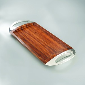 Bandeja de acero inoxidable y madera - Product Image 4