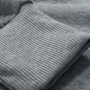 Basics coton mélangé gris clair et noir panneau à capuche hommes pull personnalisé polaire sweat à capuche contraste conception Streetwear - Product Image 6