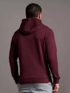 Sweat à capuche oversize en coton éponge française Streetwear Épais Polaire Épaule tombante Unie Blanc Personnalisé Sweats à capuche pour hommes - Product Image 6