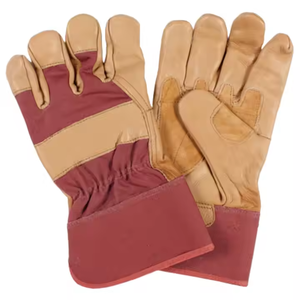 Guantes duraderos de cuero de grano de cabra reforzados trabajo Industrial mano brazo protección resistencia a la abrasión guantes de seguridad Personal - Product Image 5
