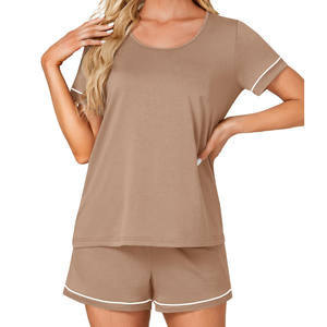 Nueva llegada chándal de verano cómodo 100% algodón de moda sólido cordón cintura nuevos chándales de verano de moda - Product Image 5