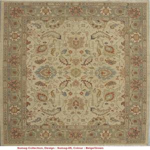 Alfombra de Lana de Color Sólido de Estilo Clásico Vintage Moderno, Alfombra Grande Antideslizante Hecha a Mano, Ecológica, con Borlas, Personalizable y Lavable - Product Image 1