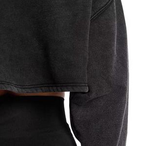 Sudadera Corta de Manga Larga de Última Moda para Mujer, Sudadera con Capucha Estampada con Logotipo Personalizado - Product Image 2