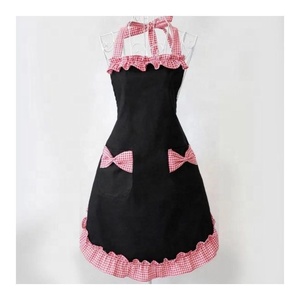 Delantales geométricos coloridos personalizables con logotipo personalizado de algodón sin mangas con clase de grado superior para hombres y mujeres Cocina - Product Image 2