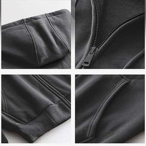 High Quality Streetwear Oversized Wholesale Zipper Hoodies Fashion <b>Clothing</b> <b>Men</b> Zipper hoodies - Product Image 4