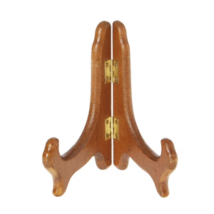 1pcs Supports de plaque en bois pour affichage 5 pouces 7 pouces Support de plaque pour affichage photo Durable pièce unique couleur bois naturel - Product Image 2