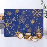 Caja de Regalo de Calendario de Adviento de Lujo de Nueva Tendencia, Tamaño/Color Personalizado, Papel Impreso con Laminación Mate Brillante con Recubrimiento UV, Hecho de Cartón