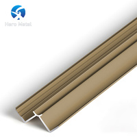 Profilé en aluminium métallique moderne sur mesure pour coins intérieurs de carrelage, idéal pour les villas (vente en gros)