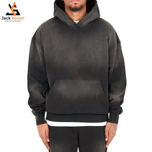 Sudadera con Capucha Extra Grande de Felpa con Estampado 3D Vintage para Hombre, de Algodón Desgastado y Decolorado por el Sol, de Invierno, Personalizada, de Alta Calidad - Product Image 1