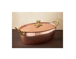 หม้อตุ๋นทำจากทองเหลืองเคลือบเงาทำจากกระจกสำหรับทำซุปที่อุ่นอาหาร - Product Image 1