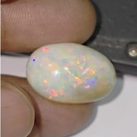 1 Pc d'opale éthiopienne naturelle avec feu 24mm ovale Cabochon 24 Cts Lot Iroc ventes bonne qualité lâche pierres précieuses cabine US $108