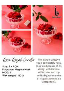 Bougie décorative royale à la rose pour la Saint-Valentin, parfumée, décoration d'intérieur et cadeau, marché de gros pour le meilleur prix - Product Image 3