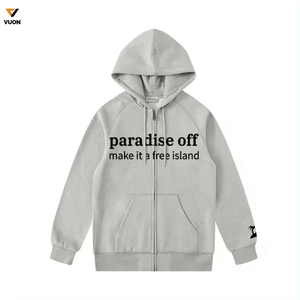 เสื้อสเวตเตอร์มีฮู้ดสำหรับผู้ชายเสื้อแจ็กเก็ตมีฮู้ดแบบรูดซิปมีซิปรูดรูดซิปหน้าผ้าคอตตอนพิมพ์ลายแบบกำหนดเอง - Product Image 5