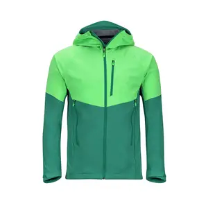 En gros Léger respirant Fermeture À Glissière extérieure Soft Shell Veste Camping Coupe-Vent soft shell Vestes