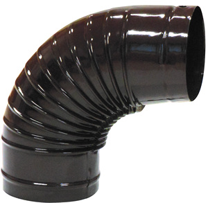 Gomito a 90° per Stufa Colore Marrone 10 cm - Product Image 1